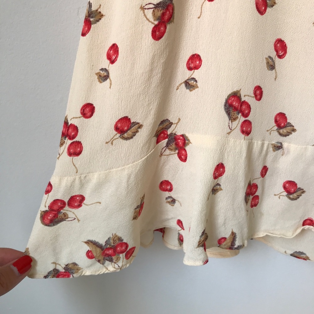 NWT For Love and Lemons Cherry Dress M - Picture 9 of 10